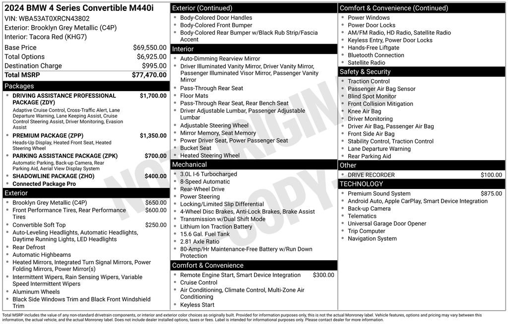bmw 4 series 2024 WBA53AT0XRCN43802 image bmw 4 series 2024 WBA53AT0XRCN43802 image